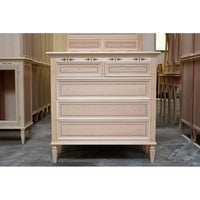 Cassettiera classica 5 cassetti legno grezzo l.100 p.41 h.100 - Mobili 2G