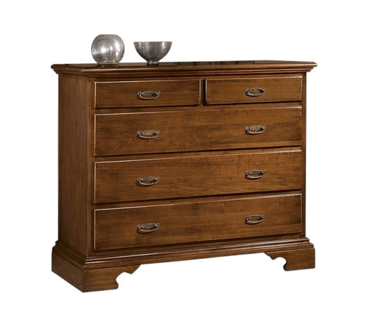 cassettiera classica 5 cassetti legno tinta noce 117x51x101 (466) - Mobili 2G