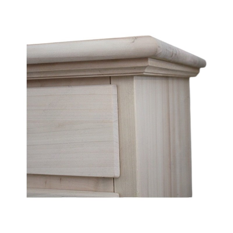 cassettiera classica 5 cassetti legno tinta noce 117x51x101 (466) - Mobili 2G