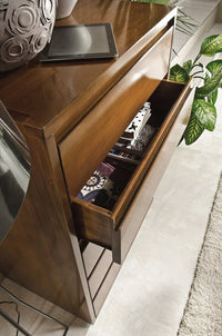 Cassettiera classica 7 cassetti in legno massello grezzo 70x45x137 - Mobili 2G