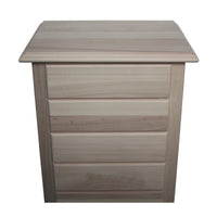  cassettiera classica 7 cassetti legno grezzo 50x37x107 - Mobili 2G