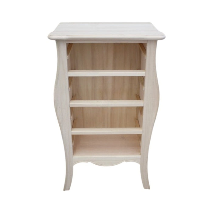 Cassettiera classica in legno 4 cassetti grezzo l.62 p.42 h.105 (3034) - Mobili 2G