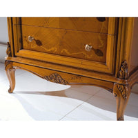 Cassettiera classica in legno 5 cassetti finitura bassano l.76 p.44 h.110 - Mobili 2G