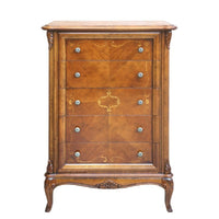 Cassettiera classica in legno 5 cassetti finitura bassano l.76 p.44 h.110 - Mobili 2G