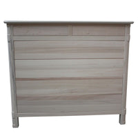 Cassettiera classica in legno 6 cassetti grezzo l.121 p.53 h.104 (3200) - Mobili 2G