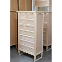 Cassettiera classica in legno 9 cassetti in legno grezzo l.75 p.41 h.140 - Mobili 2G