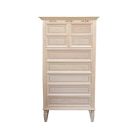 Cassettiera classica in legno 9 cassetti in legno grezzo l.75 p.41 h.140 - Mobili 2G