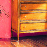 Cassettiera classica in legno con alzatina finitura bassano l.120 p.48 h.144 - Mobili 2G