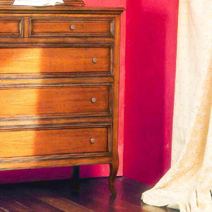 Cassettiera classica in legno con alzatina finitura bassano l.120 p.48 h.144 - Mobili 2G