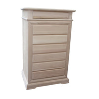 Cassettiera settimanale in legno bianco 7 cassetti 71x53x117 - Mobili 2G