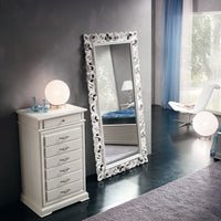 Cassettiera settimanale in legno bianco 7 cassetti 71x53x117 - Mobili 2G