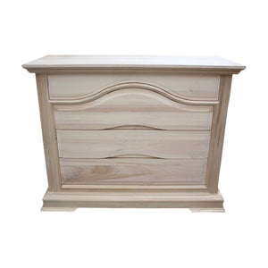 Como' 4 cassetti di cui il primo a scatto laccato bianco l.125 p.52 h.99 (495) - Mobili 2G