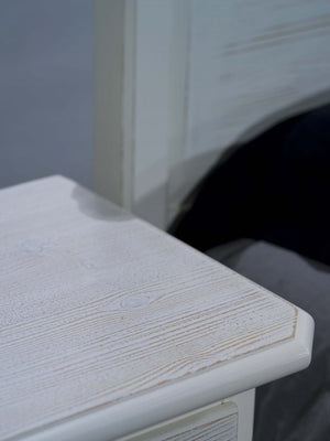 Como 5 cassetti in legno bianco spazzolato l.118 p.52 h.99 (2214) - Mobili 2G