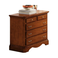 Como' arte povera legno 5 cassetti intarsiato tinta noce l.90 x p.45 h.84 (267) - Mobili 2G