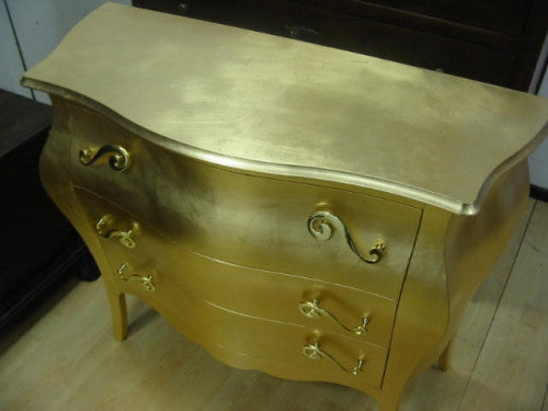 ComÃ² bombato 3 cassetti 100*42*85 oro