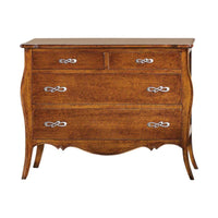 ComÒ classico 4 cassetti legno noce bassano 116x54x91 (488) - Mobili 2G