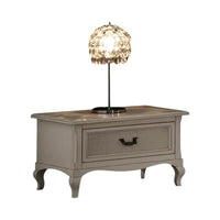 Comodino 1 cassetto paglia di vienna legno shabby 62x43x41 - Mobili 2G