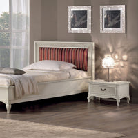 Comodino 1 cassetto paglia di vienna legno shabby 62x43x41 - Mobili 2G