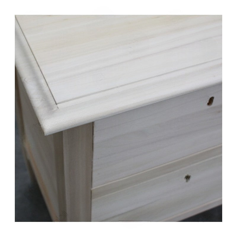 comodino classico 2 cassetti legno grezzo 51x37x65 - Mobili 2G