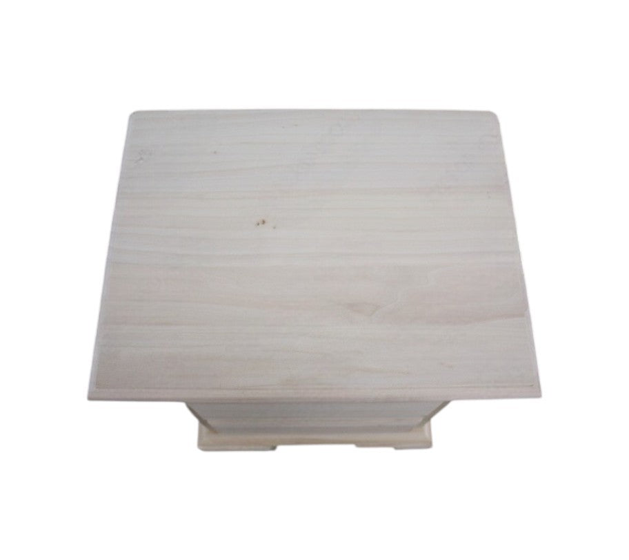 comodino classico 3 cassetti legno grezzo 50x38x65 (467) - Mobili 2G