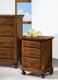 comodino classico 3 cassetti legno grezzo 50x38x66 - Mobili 2G