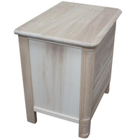  comodino classico 3 cassetti legno grezzo 59x42x61 - Mobili 2G