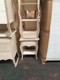 Comodino classico in legno 1 cassetto 1 ripiano grezzo l.54 p.36 h.69 (1480) - Mobili 2G