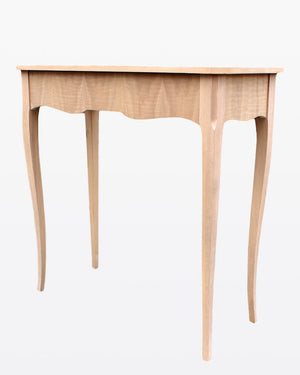 Consolle 1 cassetto intarsiata legno grezzo l.79 p.34 h.80 (3123) - Mobili 2G