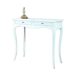 Consolle arte povera 2 cassetti in legno bianco l .96 h 80 p. 41 (1476) - Mobili 2G