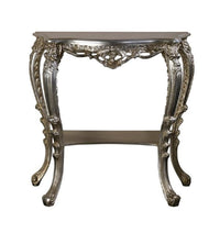 Consolle barocca con specchio in foglia argento