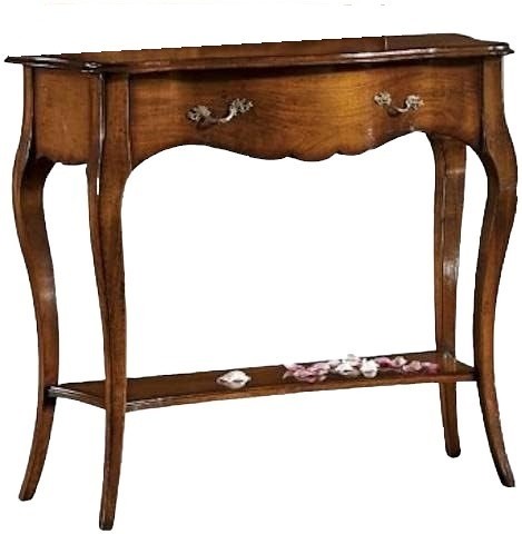 Consolle classica 1 cassetto legno bassano 101x40x89 (767) - Mobili 2G