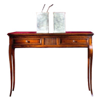 Consolle classica in legno 2 cassetti intarsiata finitura bassano l.110 p.38 h.80 - Mobili 2G