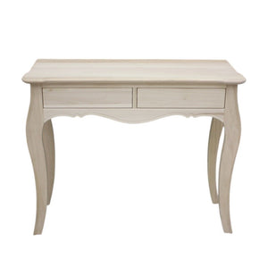 Consolle in legno classica 2 cassetti grezzo l.101 p.38 h.82 (3108) - Mobili 2G