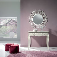 Consolle in legno laccata bianco opaco misure l.101 p.38 h.82 (3108) - Mobili 2G