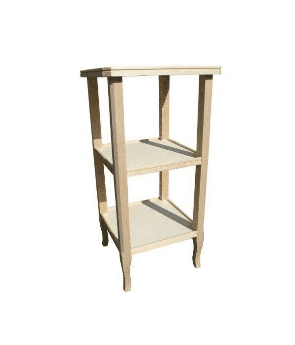 Consolle/etagere in legno grezzo l.40 p.40 h.81 (3121) - Mobili 2G