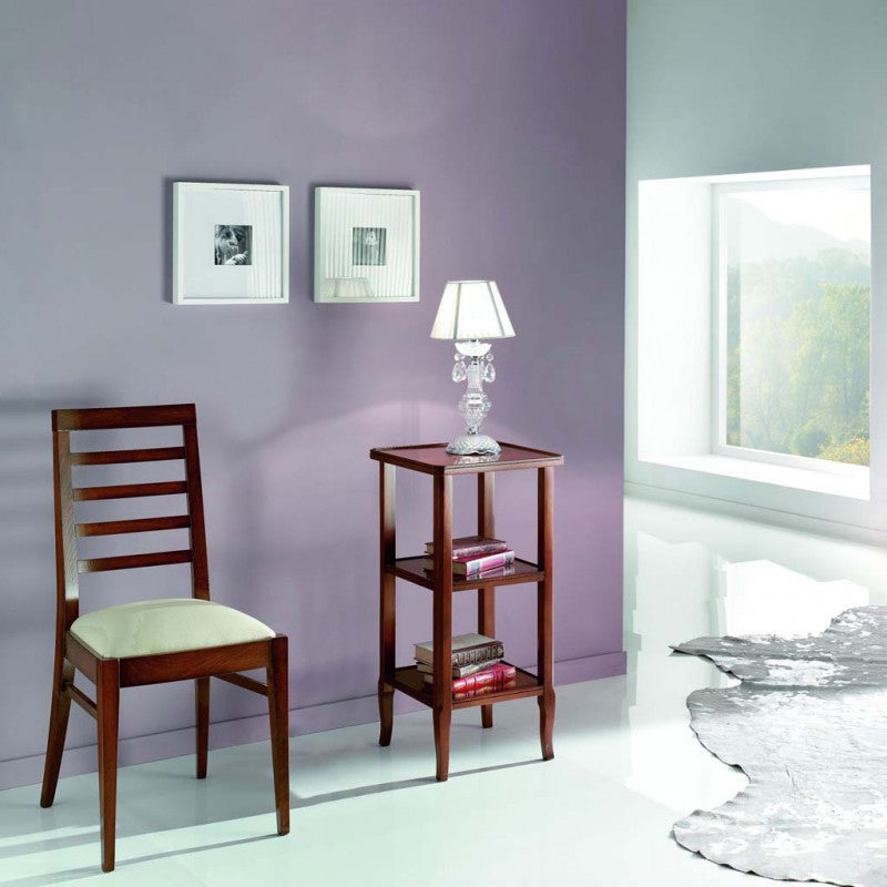 Consolle/etagere in legno grezzo l.40 p.40 h.81 (3121) - Mobili 2G