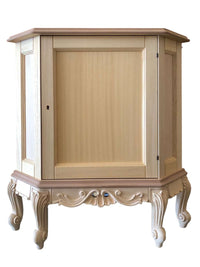 Credenza 1 porta ad angolo classica barocco legno grezzo 89x62x92 - Mobili 2G