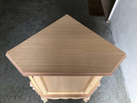 Credenza 1 porta ad angolo classica barocco legno grezzo 89x62x92 - Mobili 2G