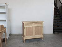 Credenza 2 porte 2 cassetti legno grezzo 105x42x98 - Mobili 2G