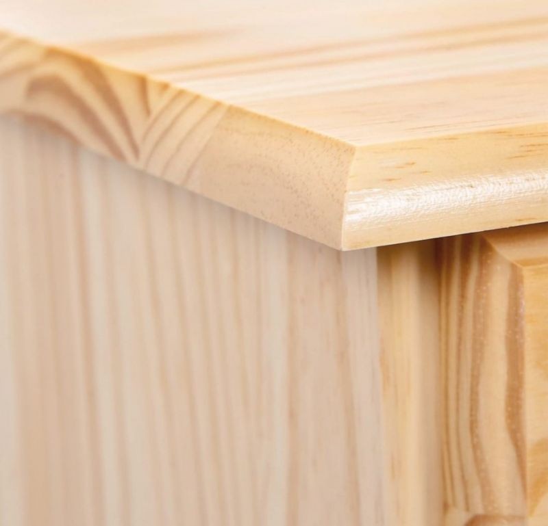 Credenza 2 porte 2 cassetti legno massello pino grezzo 105x42x85 - Mobili 2G