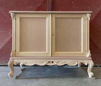 Credenza 2 porte classica barocco legno grezzo 118x56x92 - Mobili 2G