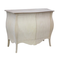 Credenza sagomata 2 porte legno grezzo 120x54x94 (2146) - Mobili 2G