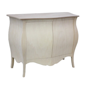 Credenza sagomata 2 porte legno grezzo 120x54x94 (2146) - Mobili 2G