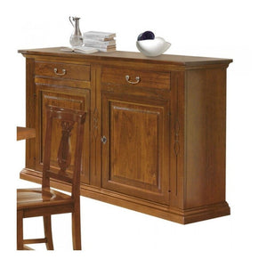 Credenzone classico legno 2 porte finitura bassano 177x48x110h (596) - Mobili 2G