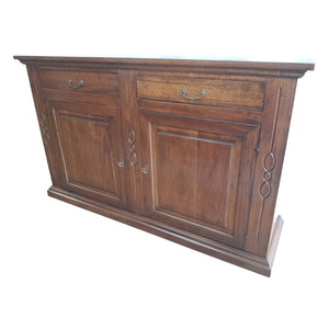 Credenzone classico legno 2 porte finitura bassano 177x48x110h (596) - Mobili 2G