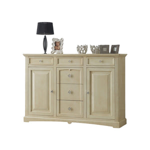 Credenzone in legno 2 porte 6 cassetti avorio l.170 p.46 h.116 - Mobili 2G