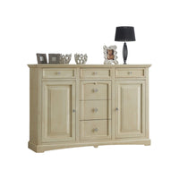 Credenzone in legno 2 porte 6 cassetti avorio l.170 p.46 h.116 - Mobili 2G
