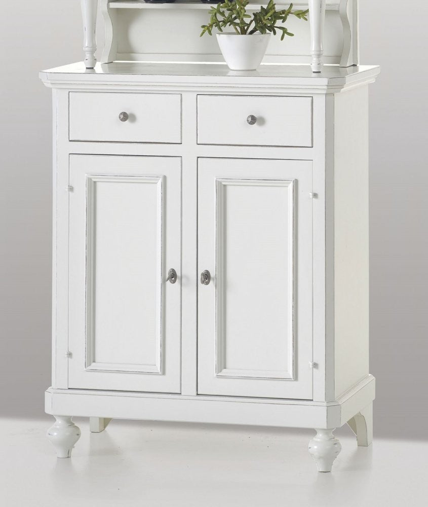 Cristalliera 2 ante napoletana arte povera in legno bianco 82x43x205 - Mobili 2G