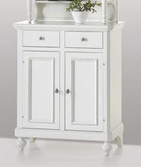 Cristalliera 2 ante napoletana arte povera in legno bianco 82x43x205 - Mobili 2G