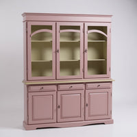 Cristalliera 3 ante legno pennellato lavanda 156x42x205 - Mobili 2G